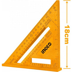 Τρίγωνο Μοιρογνωμόνιο 18cm HAS20202 Ingco