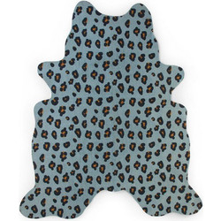 Childhome Χαλί Παιδικού Δωματίου Leopard Carpet Blue 145x160εκ