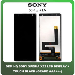 Sony Xperia XZ2 , XZ 2 (H8266, H8216, H8296, H8276, 702SO, SOV37) IPS LCD Display Screen Assembly Οθόνη + Touch Screen Digitizer Μηχανισμός Αφής Black Μαύρο (Premium A+)