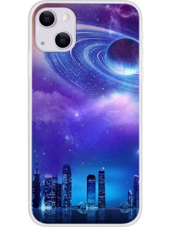 Θήκη Σιλικόνης TPU για iPhone 13 mini 5.4 inch - Πόλη σε Έναστρο Ουρανό