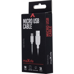 Καλωδιο Usb Micro 3A 1M Cable (MAXLIFE1002)