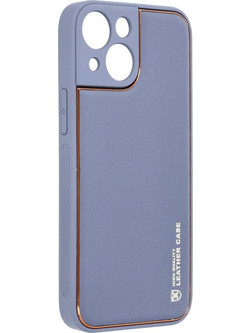 Forcell Leather Back Cover Blue (iPhone 13 mini)