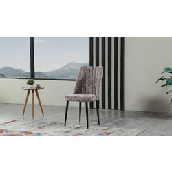 Fidelio Home Καρέκλα Τραπεζαρίας Delux FD-DELUX-BGBL