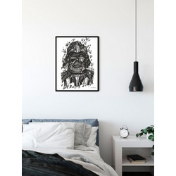 ΑΦΙΣΑ DISNEY STAR WARS 47597 (ΞΥΛΙΝΗ/PLEXIGLASS ΜΑΥΡΗ ΚΟΡΝΙΖΑ) 30x40cm