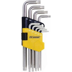 TORX ΣΕΤ ΜΕ ΤΡΥΠΑ ΜΑΚΡΙΑ, FF GROUP 9τμχ (T10-15-20-25-27-30-40-45-50) 34755