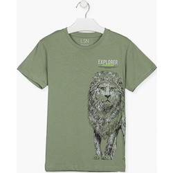 Losan Παιδικό T-Shirt Κοντομάνικο Χακί 21F-1206AL