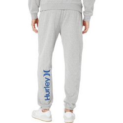 Hurley One & Only Solid Ανδρικό Παντελόνι Φόρμας Fleece με Λάστιχο Γκρι MFB0001150-H063