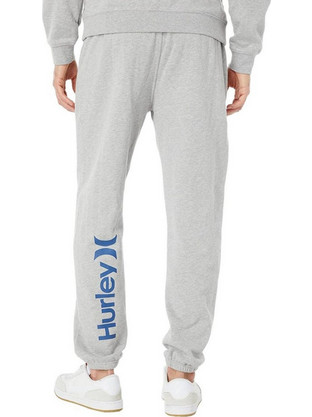 Hurley One & Only Solid Ανδρικό Παντελόνι Φόρμας Fleece με Λάστιχο Γκρι MFB0001150-H063