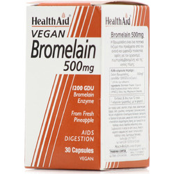Health Aid Bromelain 500mg 30 Κάψουλες