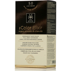 Apivita My Color Elixir 5.0 Καστανό Ανοιχτό Μόνιμη Βαφή Μαλλιών Χωρίς Αμμωνία 50ml