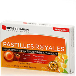 Forte Pharma Royales Καραμέλες για Ερεθισμένο Λαιμό & Πονόλαιμο Ευκάλυπτος Μέλι & Πρόπολη 24τμχ