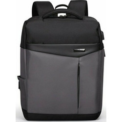 Σακίδιο Πλάτης Backpack Με Θύρα USB Γκρι