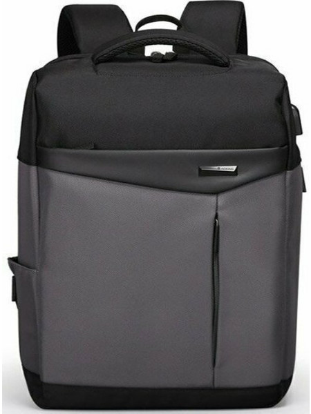Σακίδιο Πλάτης Backpack Με Θύρα USB Γκρι