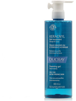 Ducray Keracnyl Αφρός Καθαρισμού Προσώπου για Ακμή 400ml