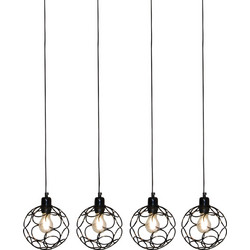 Home Lighting Aline Κρεμαστό Φωτιστικό Οροφής Μονόφωτο E27 Χρυσό 77-4069