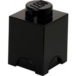 Lego Storage 1-Stud Brick Black για 5+ Ετών