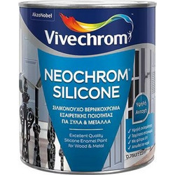 Vivechrom Neochrom Extra Βερνικόχρωμα Διαλύτου Ξύλου & Μετάλλου 30 Λευκό Gloss 0.75lt
