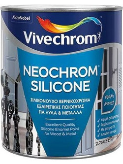 Vivechrom Neochrom Extra Βερνικόχρωμα Διαλύτου Ξύλου & Μετάλλου 30 Λευκό Gloss 0.75lt