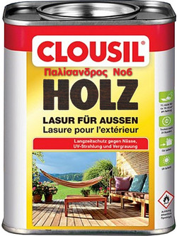 Clou Clousil Lasur Βερνίκι Εμποτισμού Ξύλου Έτοιμο προς Χρήση Ματ Παλίσανδρος 2.5lt