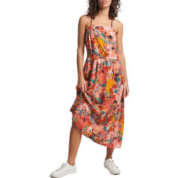 Superdry Ovin Midi Καλοκαιρινό Καθημερινό Φόρεμα Πολύχρωμο W8011059A-6WO