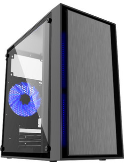 Gembird Fornax 960B Black Gaming Midi Tower Κουτί Υπολογιστή με Πλαϊνό Παράθυρο