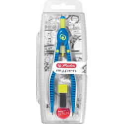 Διαβήτης Γίγας Μπλε - Lemon 340mm Herlitz