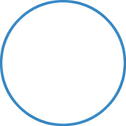 Χούλα-Χουπ HQ 60cm - Φ19mm - 230gr Μπλε 98805 Amila