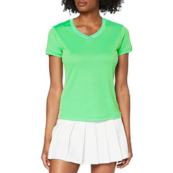 Wilson Team V-Neck Γυναικείο Αθλητικό T-Shirt Lime WRA770003