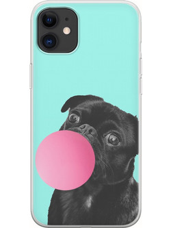 Θήκη Bubblegum Dog iPhone 11 Flexible TPU (Διάφανη Σιλικόνη)
