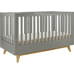 Bebe Stars Oslo Πολυμορφική Κούνια για Στρώμα 70x140cm Γκρι