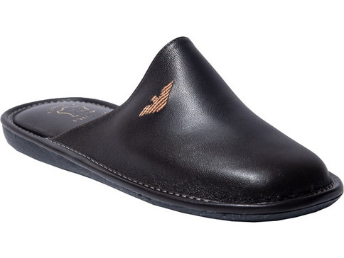 Zak Shoes-Ανδρικές Δερμάτινες Παντόφλες-S01545-ΚΑΦΕ