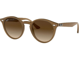 Ray-Ban RB2180 6166/13 Γυαλιά Ηλίου Στρογγυλά Κοκάλινα Καφέ με Καφέ Degradee Φακό