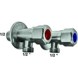10-8815 ATLAS - ΔΙΑΚΟΠΤΗΣ ST/ST 304 ΣΦΑΙΡΙΚΟΣ ΓΩΝΙΑΚΟΣ 1/2"x1/2" GLORIA