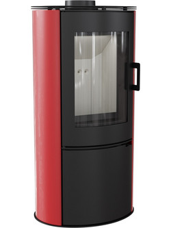Kratki KOZA/AB/S/KAFEL/CZERWONY Ατσάλινη Ξυλόσομπα 8kW