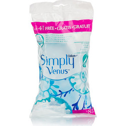 Gillette Simply Venus Γυναικείο Ξυραφάκι μιας Χρήσης με 2 Λεπίδες & Λιπαντική Ταινία 8τμχ