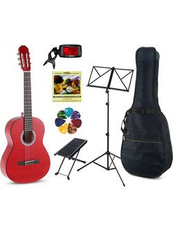 Gewa Concert Basic 4/4 Satin 
Red
 Deluxe Set