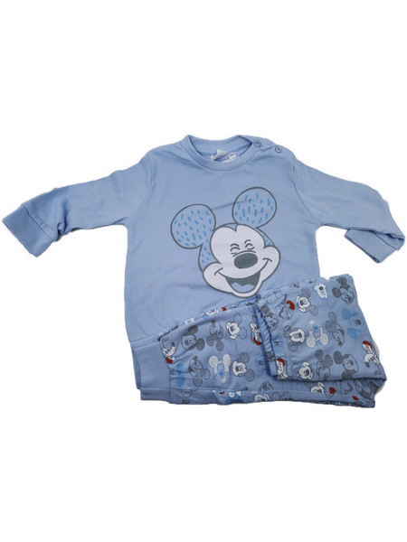 Παιδική αγορίστικη πιτζάμα βαμβάκι Mickey Disney WD900032 6-24 Μηνών Γαλάζιο
