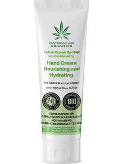 Cannalab Organic Nourishing & Hydrating Ενυδατική Κρέμα Χεριών 50ml