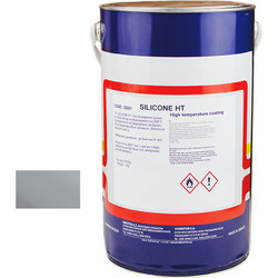 Hydroton Silicone HT Χρώμα Σιλικόνης Υψηλής Θερμοκρασίας Ασημί 5lt