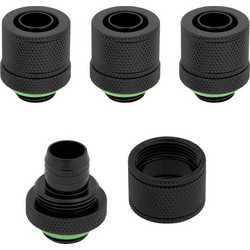 Corsair Hydro X Series XF Softline Compression Fitting 1/4" on 13/10mm Black 4-Pack CX-9051002-WW