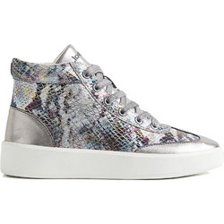 Desigual Mermaid Γυναικεία Sneakers Μποτάκια Ασημί 21WSKP25-9019