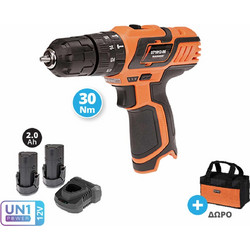 Krausmann U73012-22S Παλμικό Κατσαβίδι Μπαταρίας 12V Solo 2x2Ah