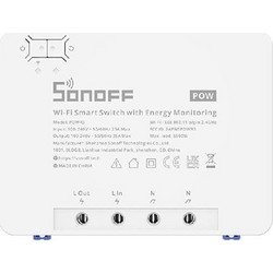 Sonoff Ενδιάμεσος Διακόπτης POWR3 High Power Smart Switch Wi-Fi σε Λευκό Χρώμα (6920075776768)