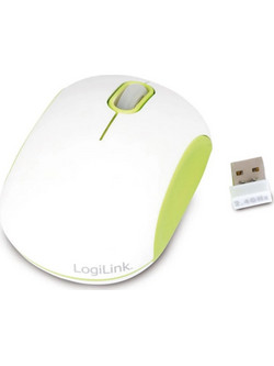 Logilink ID0086 Ασύρματο Ποντίκι White Green