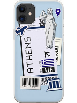 Θήκη Ticket To Athens iPhone 11 Flexible TPU (Διάφανη Σιλικόνη)