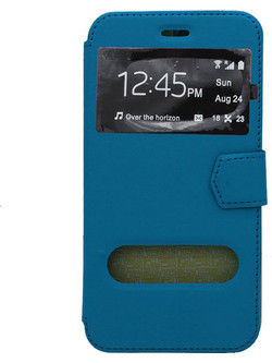 Θήκη flip με Call Display και STAND για UNIVERSAL 3.0" 3.8" - μπλε