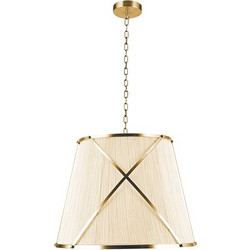 Elmark Elizabeth Chandelier Κρεμαστό Φωτιστικό Οροφής Μονόφωτο E27 Χρυσό 955ELIZABETH1/G