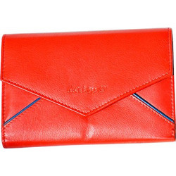 ...Πορτοφόλι με πολλές θήκες Red Woman s Leather...