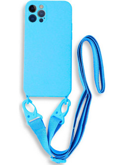 Bodycell Color Strap Back Cover Light Blue (iPhone 13 Pro)