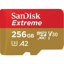 Sandisk Extreme microSDXC 256GB Class 10 U3 V30 UHS-I A2